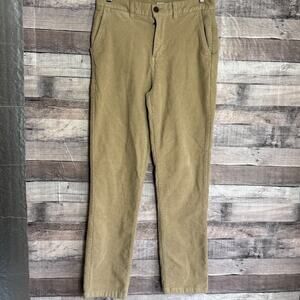 Katin Pants Corduroy Mens 30x30 Tan Stretch Classic Straight Leg Preppy